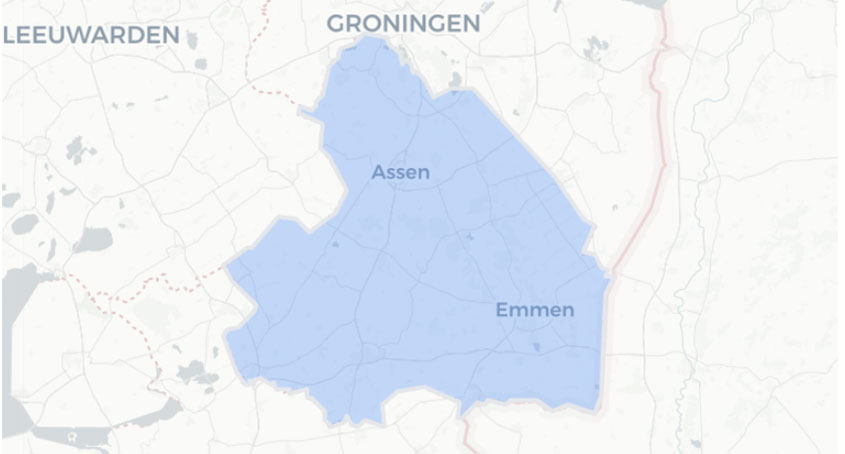 Bekijk gemeenten in de provincie Drenthe