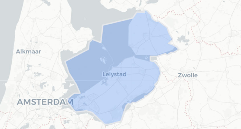 Bekijk gemeenten in de provincie Flevoland
