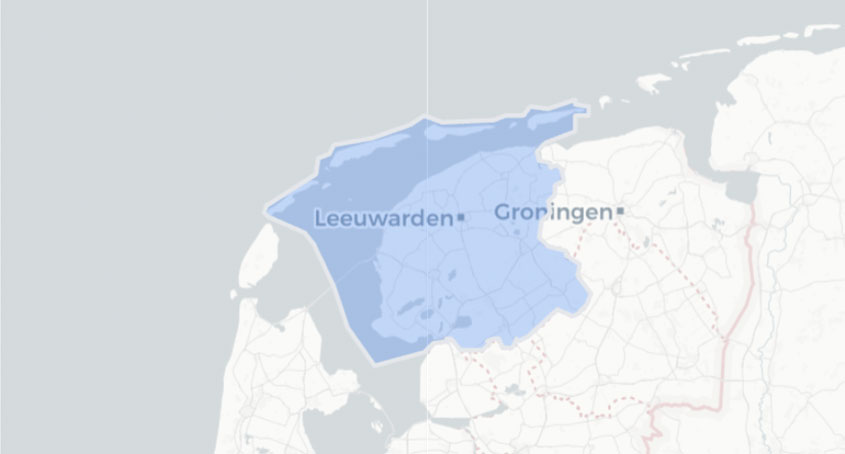 Bekijk gemeenten in de provincie Friesland